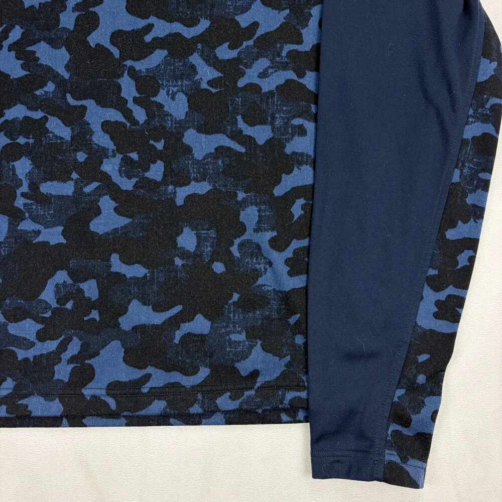 The North Face‎ Men's M Lightweight Half-Zip Shirt Jacket Navy Camo